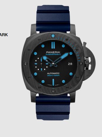 Panerai Submersible Carbotech 42mm Replica Watch PAM00960 CAOUTCHOUC DARK BLUE
